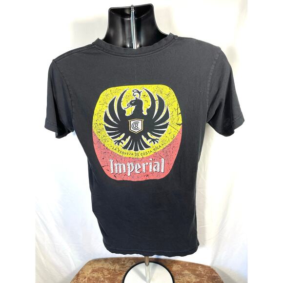 Imperial Beer Costa Rica Black Graphic Tee Size Small - Picture 2 of 6